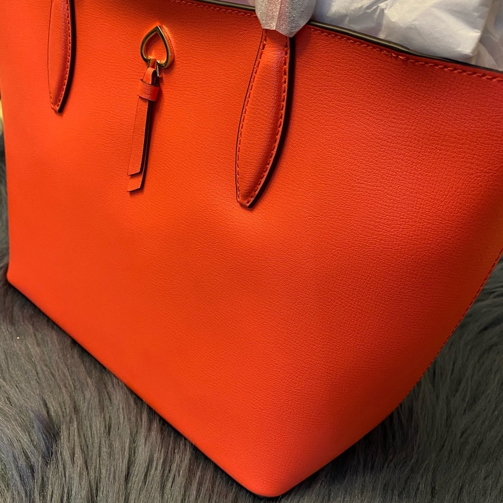 Kate spade ♠️ coral tote! NWT GORGEOUS! - Picture 5 of 12
